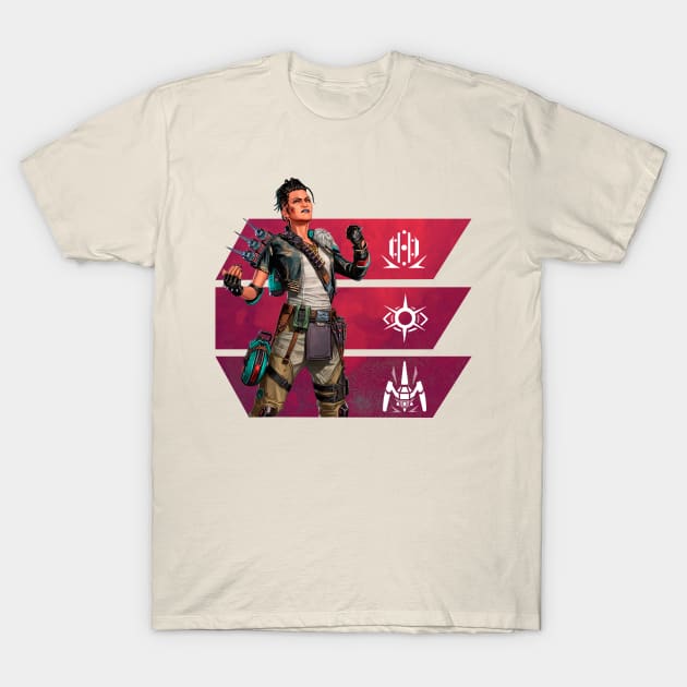 Mad Maggie Apex Legends T-Shirt by Paul Draw